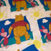Vtg 90s Disney Winnie The Pooh and Piglet Holding Hands Twin Size Comforter!