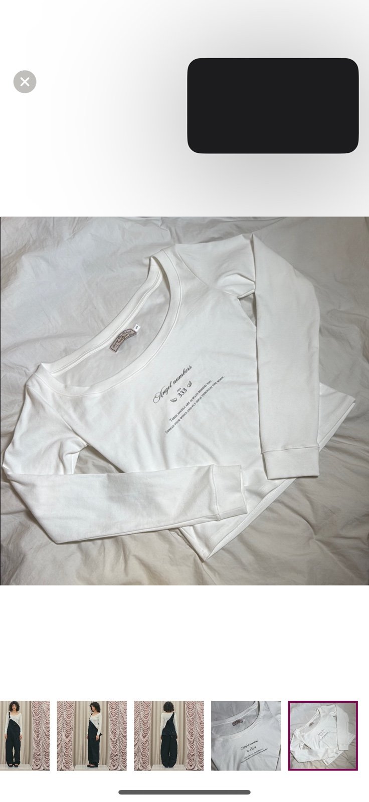 【threetimes】25ss 333 Angel tee Threetimes 333 angel tee top white numbers