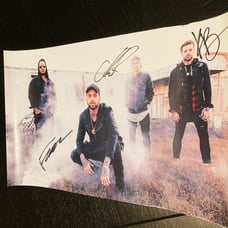 11x17 Glossy Promo Photo of Attila, Signed by All Members - Villains Tour 2019