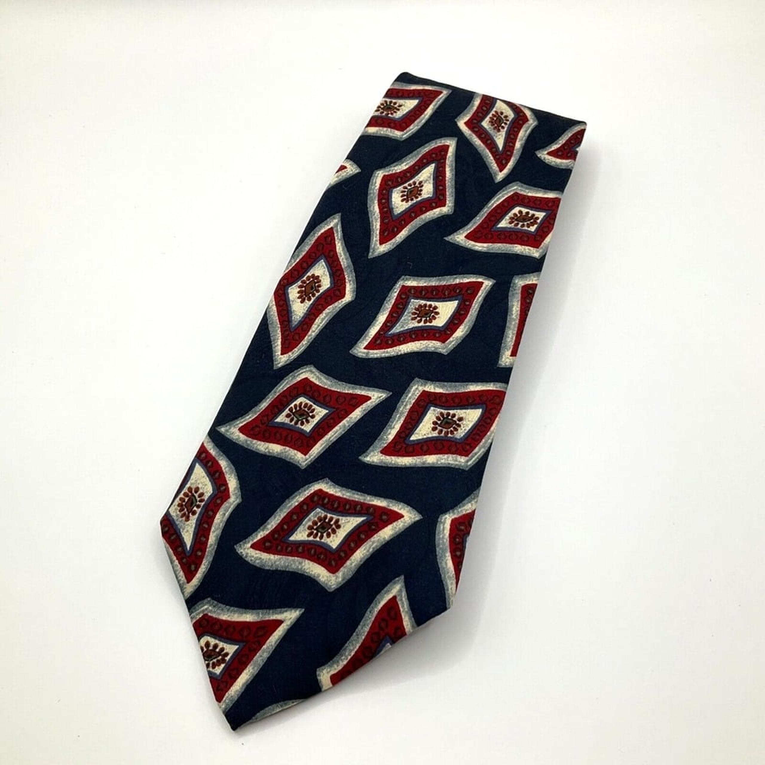 Handeswen in the USA Silk Neck Tie Blue 56" X 3.75" RN 62830 - Preswick & Moore