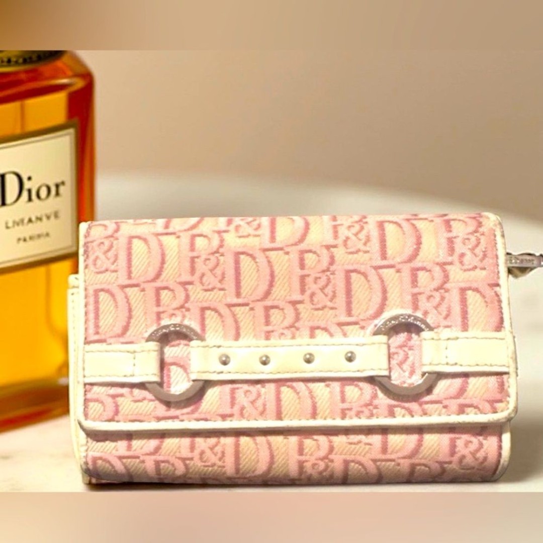 PINKY & DIANNE Monogram Wallet Dior-Inspired Luxury Like New Condition