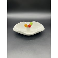 Appetizer Snack Bowl Olive Pick Modern Ceramic Uno Casa Serving Dish Forks Party