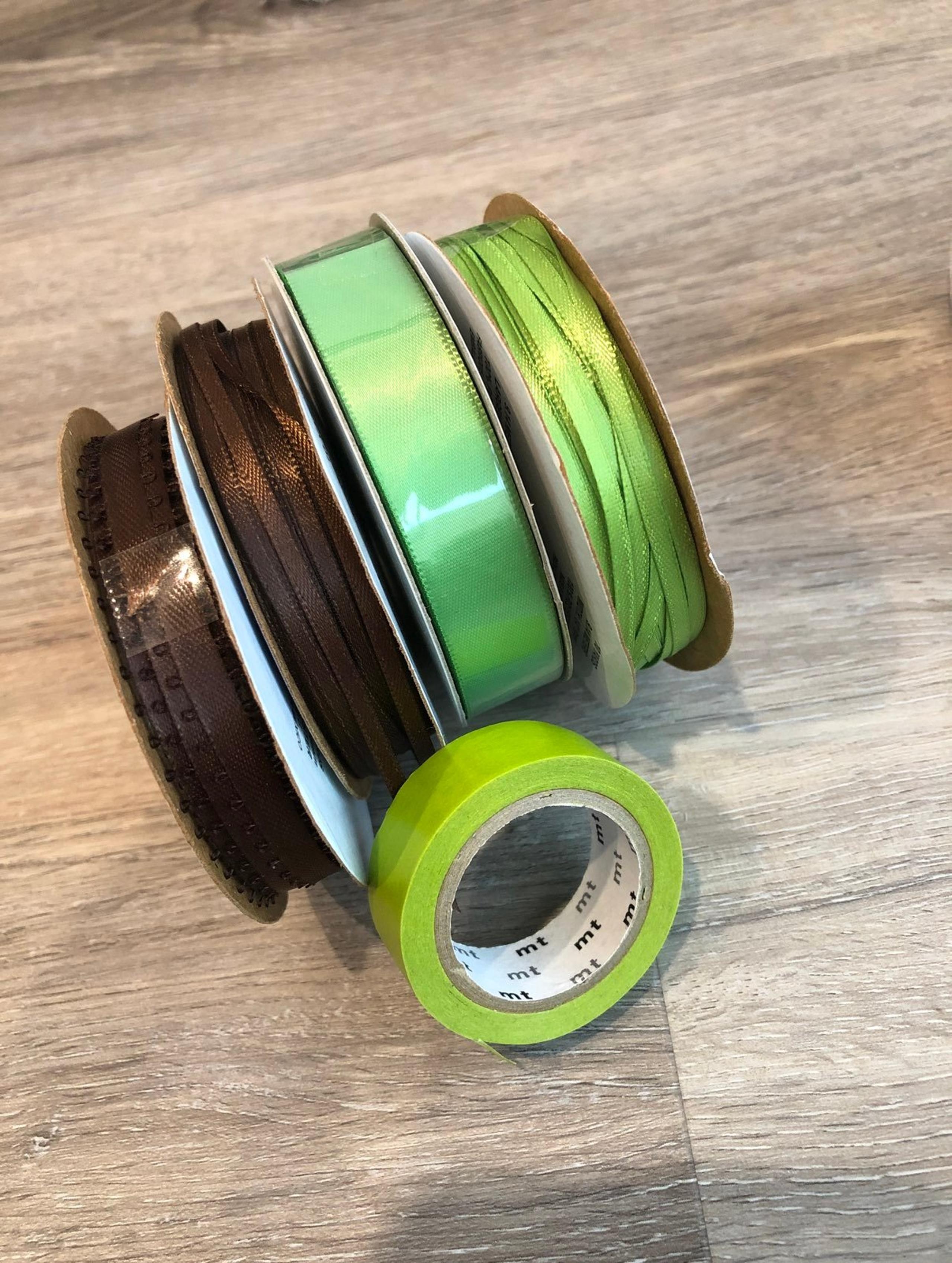 Ribbon LOT green and brown