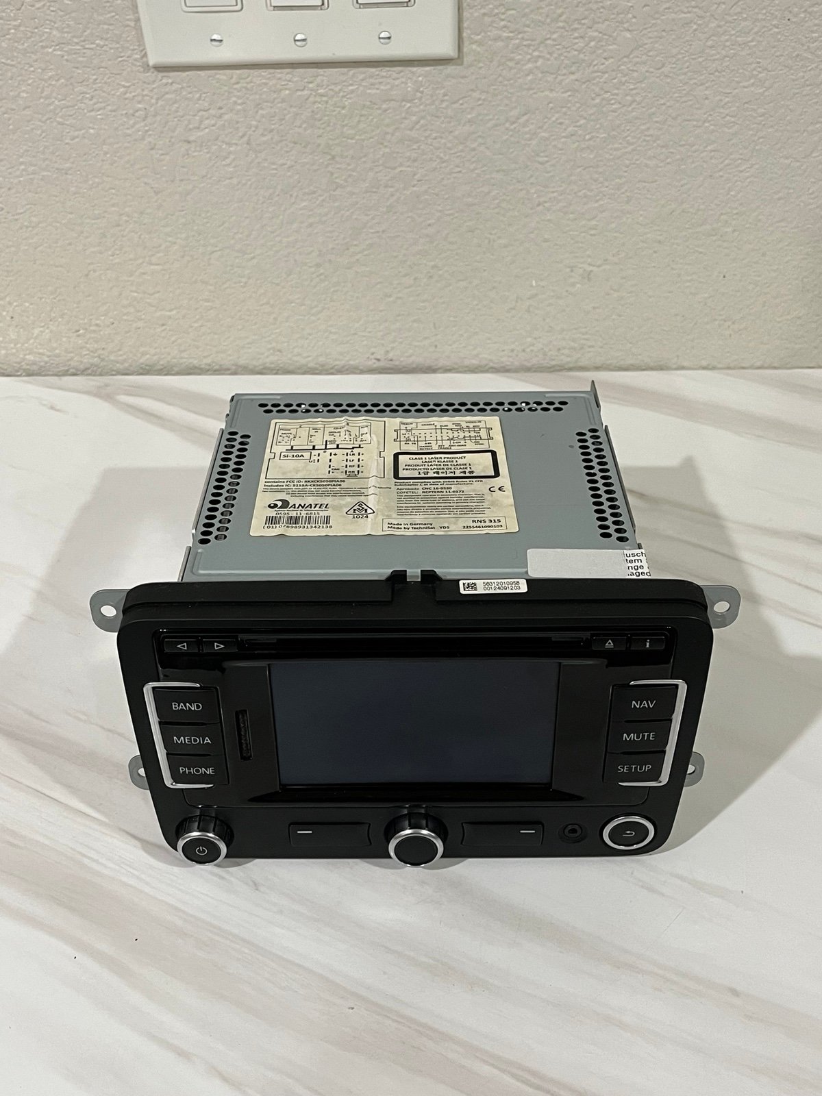 2012-2018 VOLKSWAGEN RNS 315 RADIO NAVIGATION NAV TUNER CD GPS OEM Untested