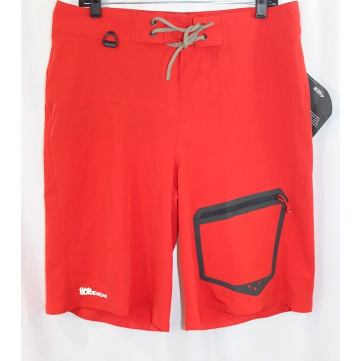 Cabelas Guidewear Mens Red Board Shorts Swim Trunks Fishing 32 NWT