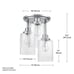 Globe Electric Anne y 3 Light Flush Mount Fixture