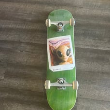 Alien Workshop Green Deck Independent Trucks Bones Wheels Complete Skateboard