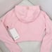 lululemon scuba full zip cropped hoodie strawberry milkshake with gold logo/NWT