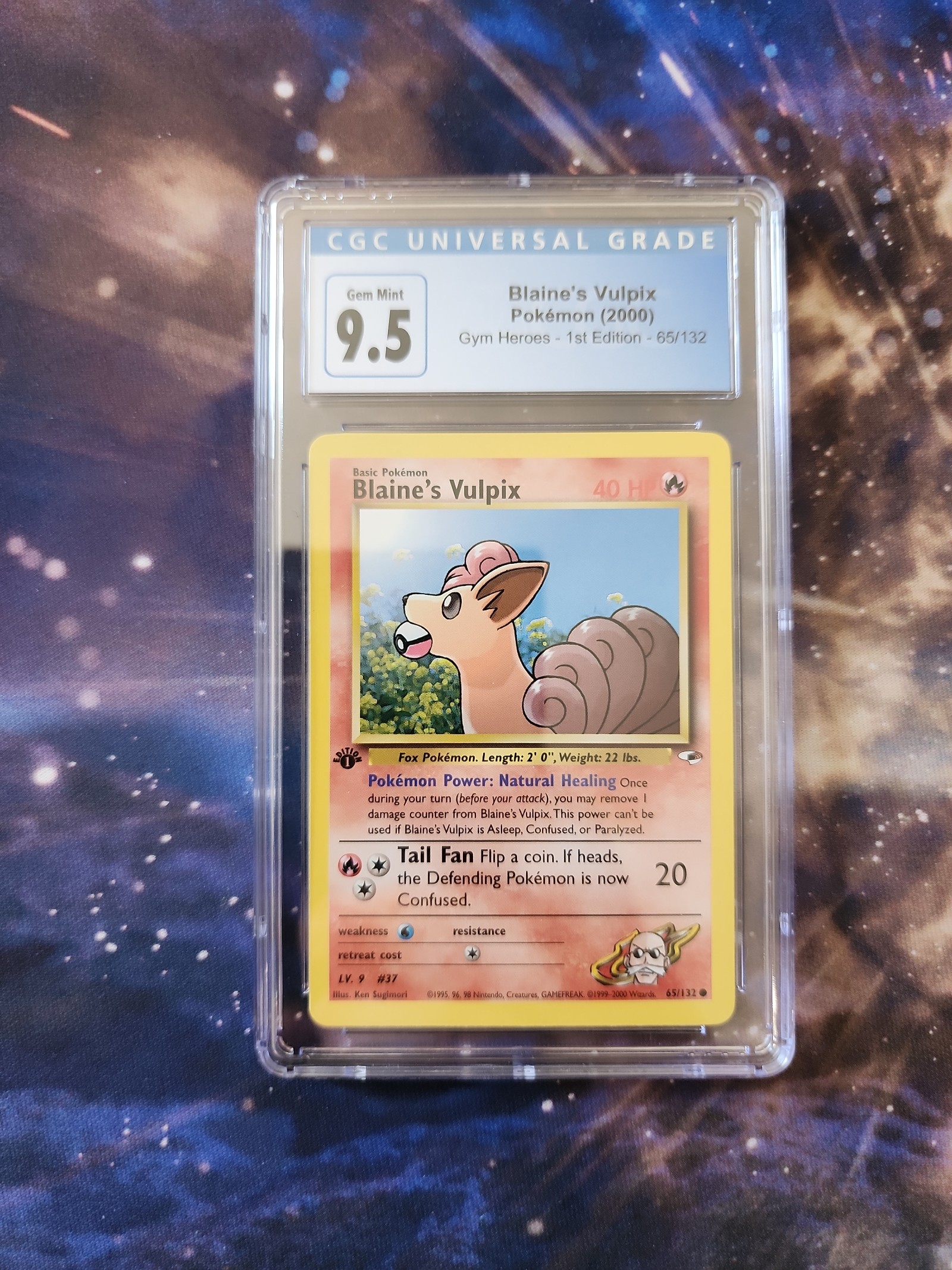 Blaine's Vulpix (1st Edition) #65 Pokémon Gym Heroes CGC 9.5