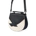 NWT Nude Black Polka Dot Handbag with Detachable Shoulder Strap 50s Style Retro