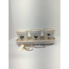 Rae Dunn Icon Planters 2017 Rare