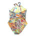 BLEU ROD BEATTIE One Piece Swimsuit Halter Paisley Multicolor Plus 14 NWT