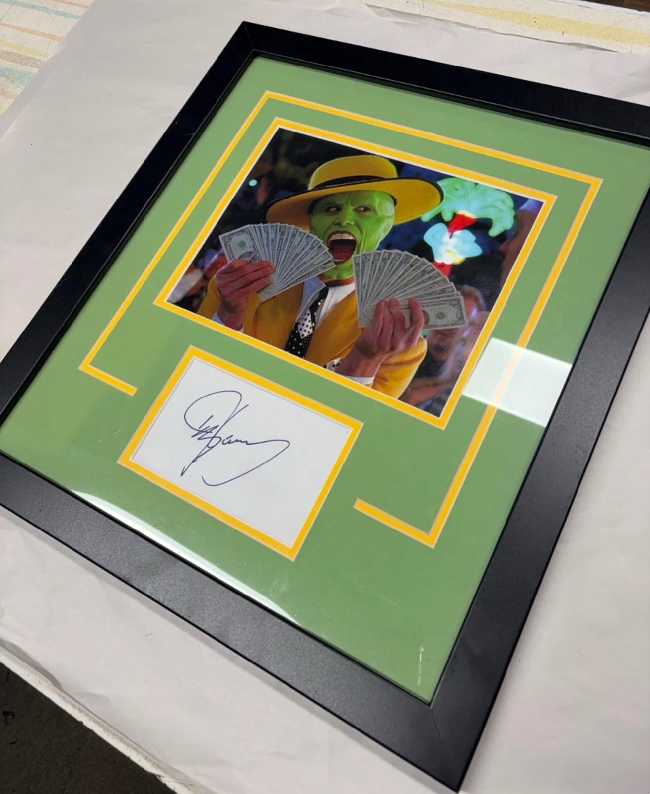 JIM CARREY Signed “The Mask” 17x19 Autograph Photo JSA Certified Authentication