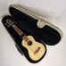 Oscar Schmidt Washburn OU3 Concert Ukulele Spruce Abalone with Great Case NWOT