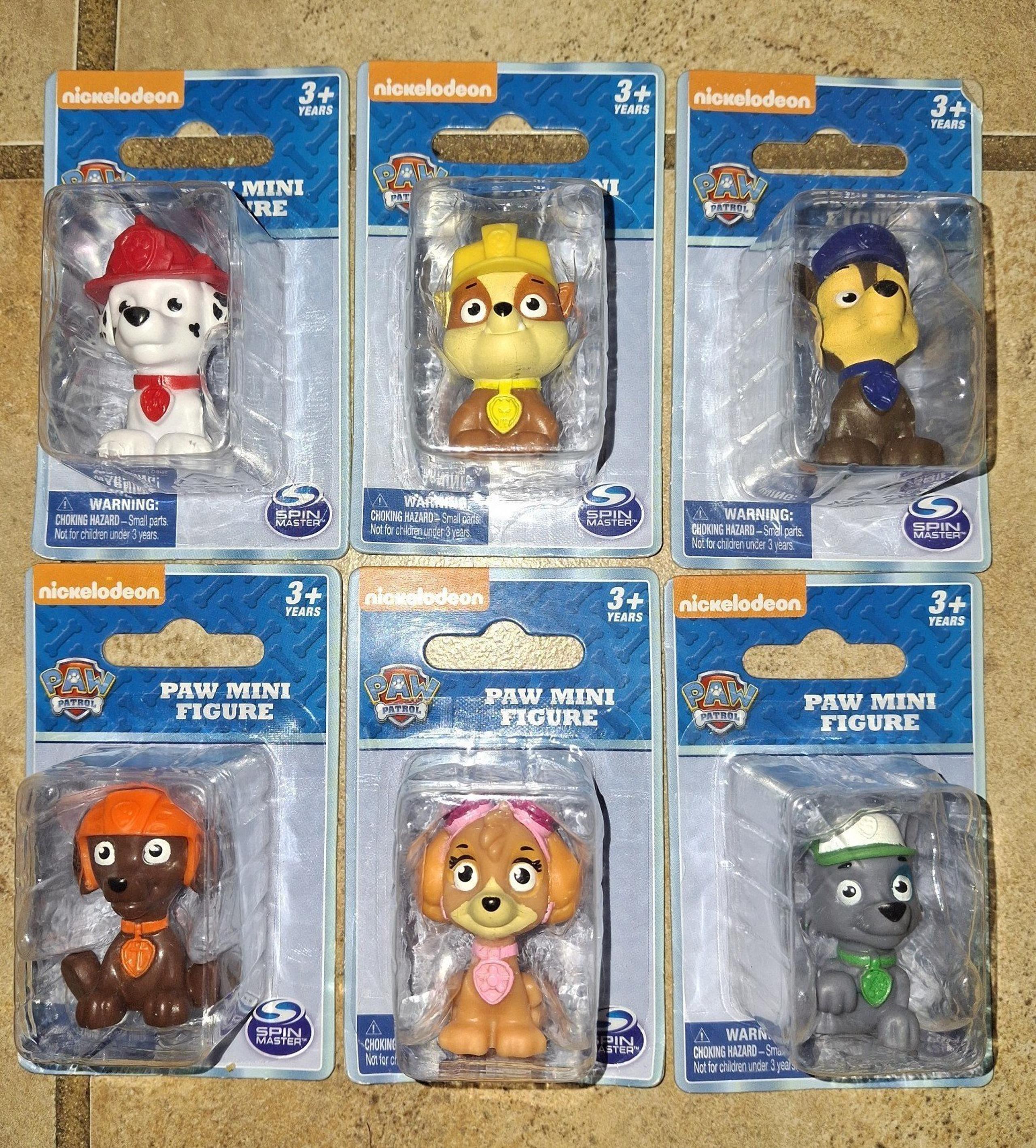 PAW PATROL - Cake Toppers Toys. LOT includes 6 figures