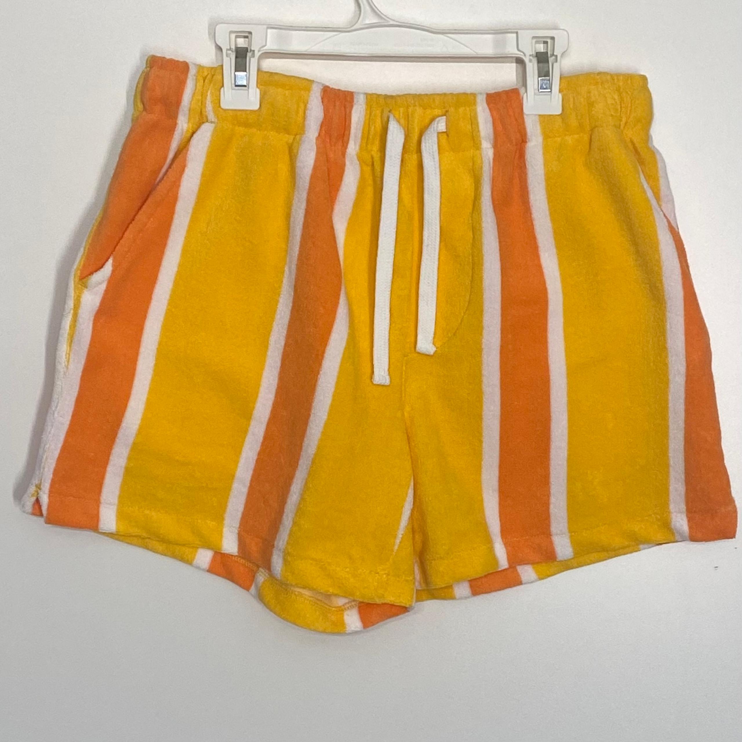 NWOT Urban Outfitters Terry Striped Pull on Shorts Size S