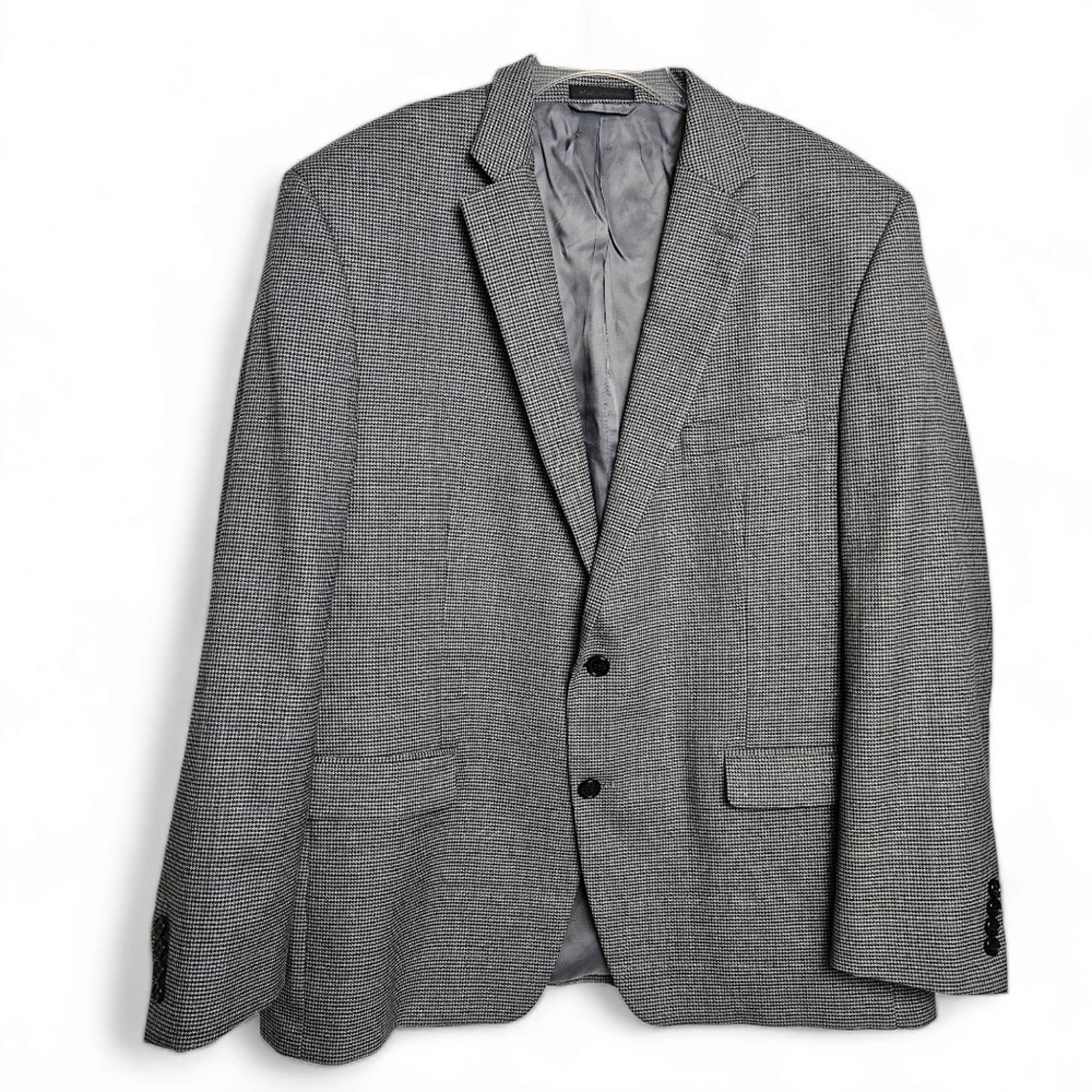 Lauren Ralph Lauren Men's Viscose Blend Houndstooth Sport Coat Blazer Size 46R