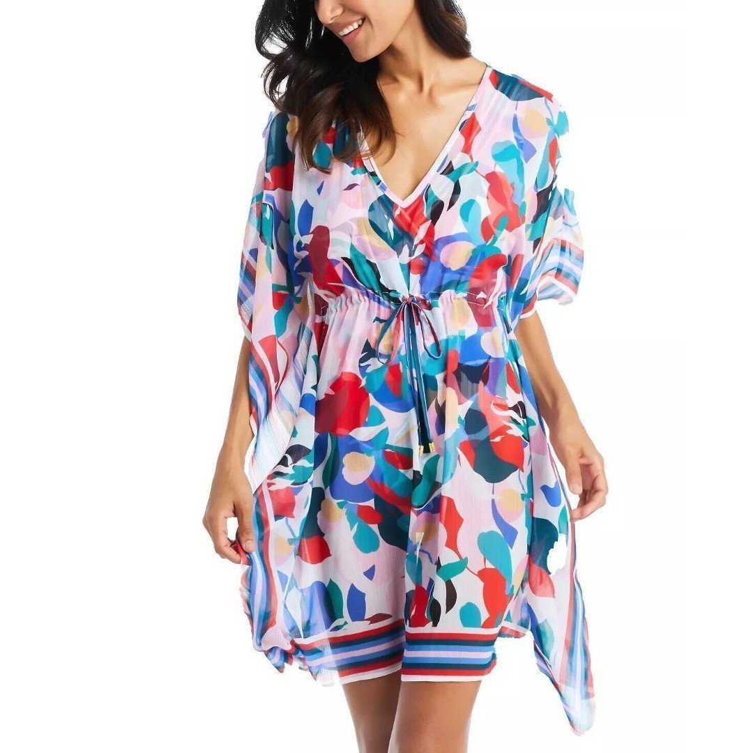 Beyond Control Women’s Chiffon. Cover Up Size L XL Tropical Resort