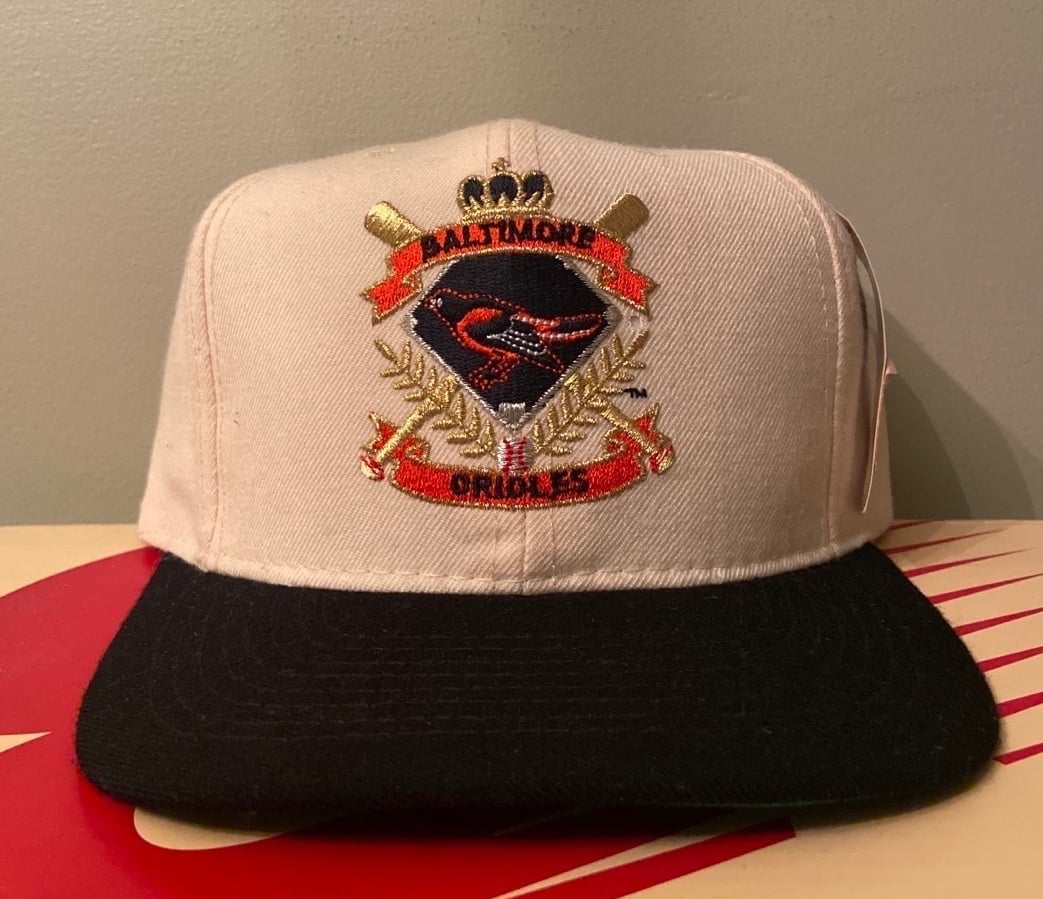 Vintage Baltimore Orioles MLB American Needle Crest Snapback Cap Hat Wool 90s