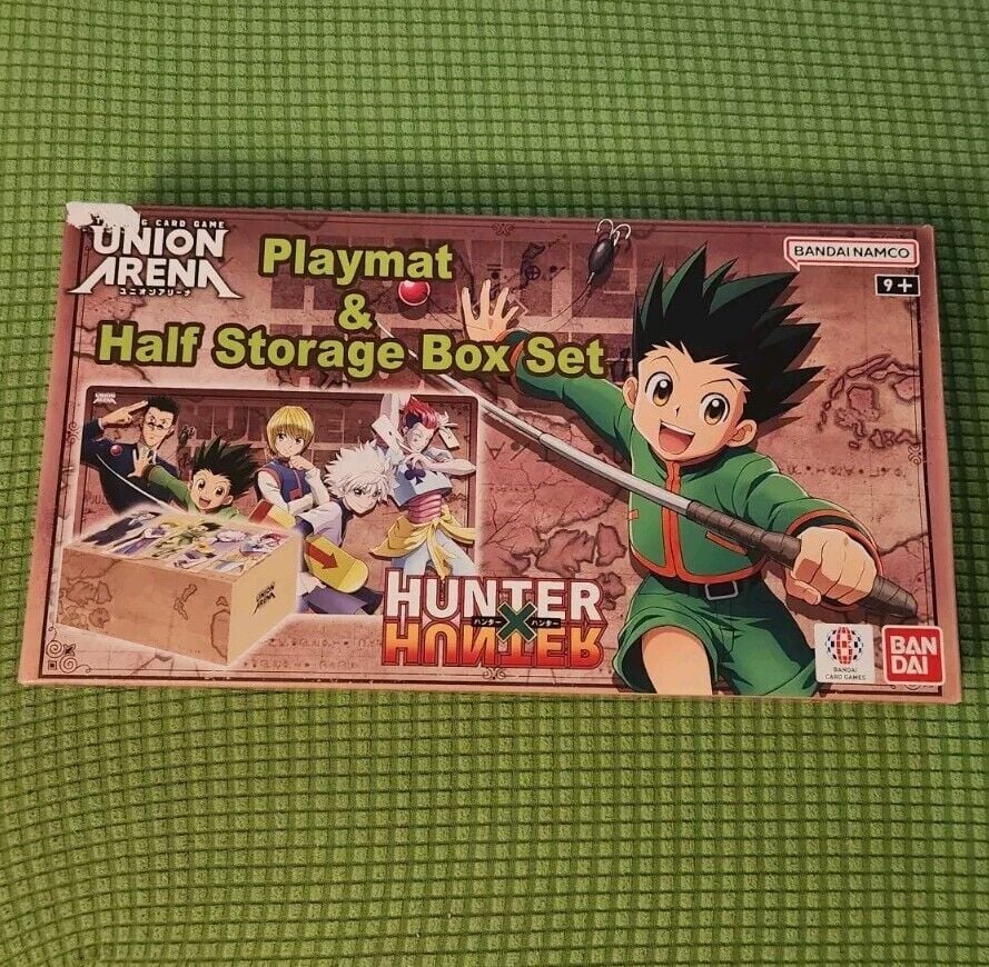 UNION ARENA Card Game - Playmat & Half Storage Box - Hunter X Hunter Sealed