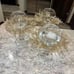 gold glitter vase or candle wreaths
