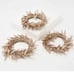 gold glitter vase or candle wreaths