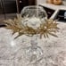 gold glitter vase or candle wreaths
