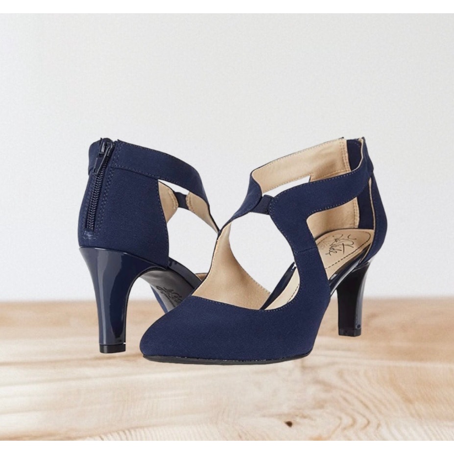 NIB Lifestride Giovanna 2 True Navy High Heels Size 9.5