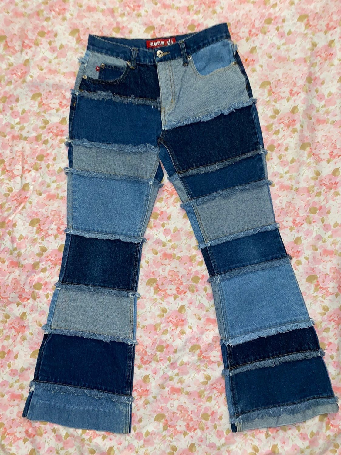 Vtg y2k zana di patchwork jeans