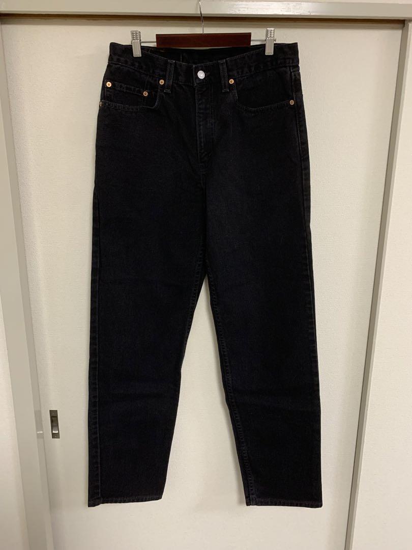 90s Levi's 550 Black Red Tab Made in USA w33 ①