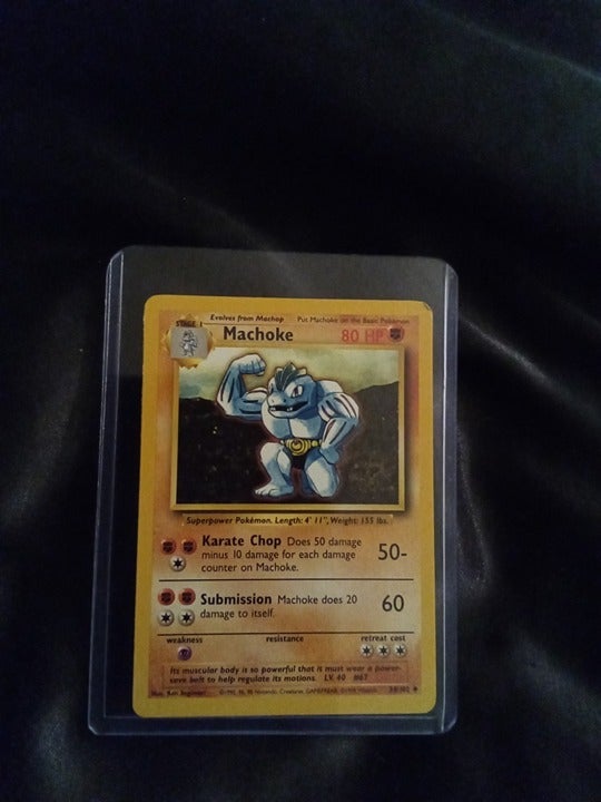 Pokemon Machoke First series cards 1995