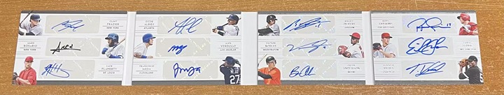 2018 Panini National Treasures #12-ROOK Ozzie Albies Rafael Devers Rhys Hoskins