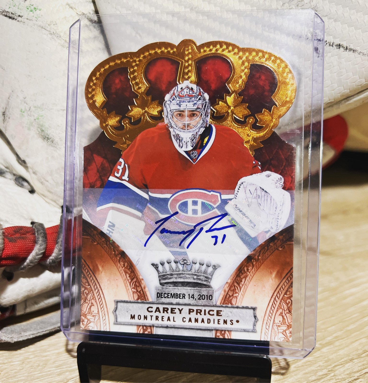 Carey Pice Montreal Canadiens panini crown auto #/25