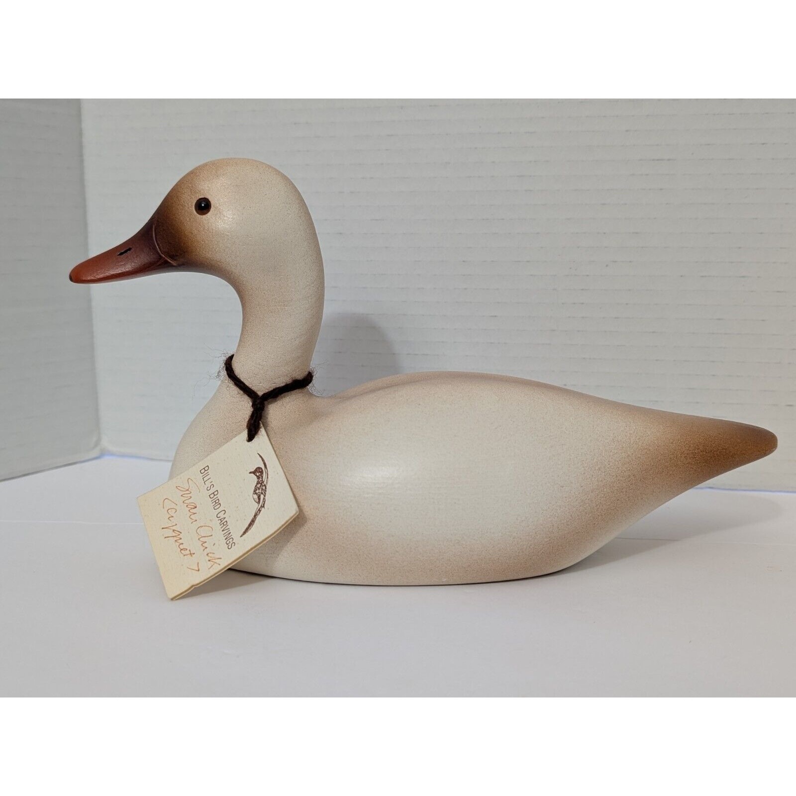 1990 Hand-Carved Swan Chick (Cygnet) by Bill Schnur | Signed Bill’s Bird...