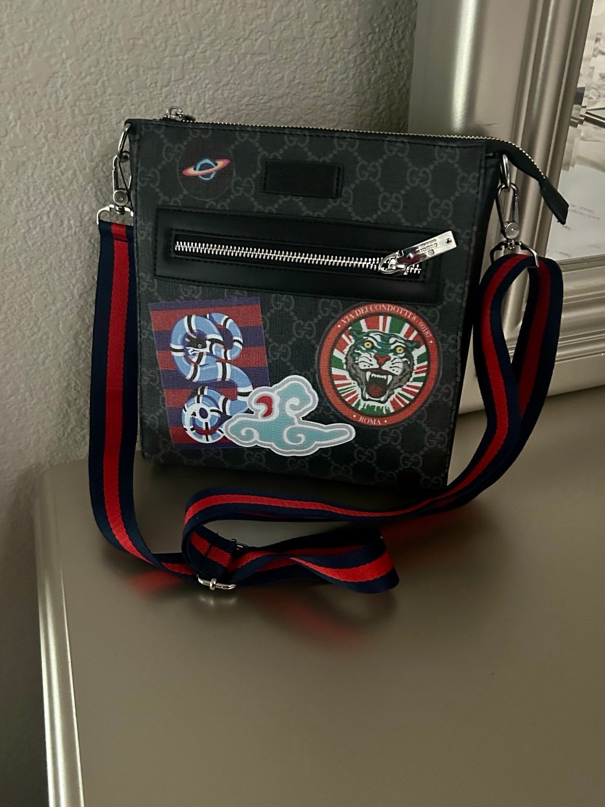 Gucci x supreme pre fall 2017 release Night Courier Messenger gg supreme bag
