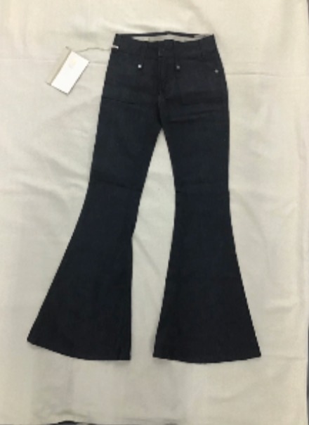 NWT Dondup dark denim flare jeans size 26 Made In Italy