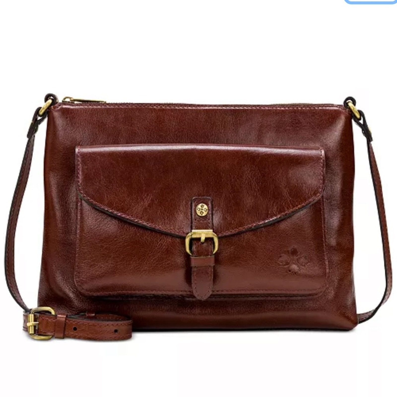 Patricia Nash Kirby East West Leather Crossbody Bag