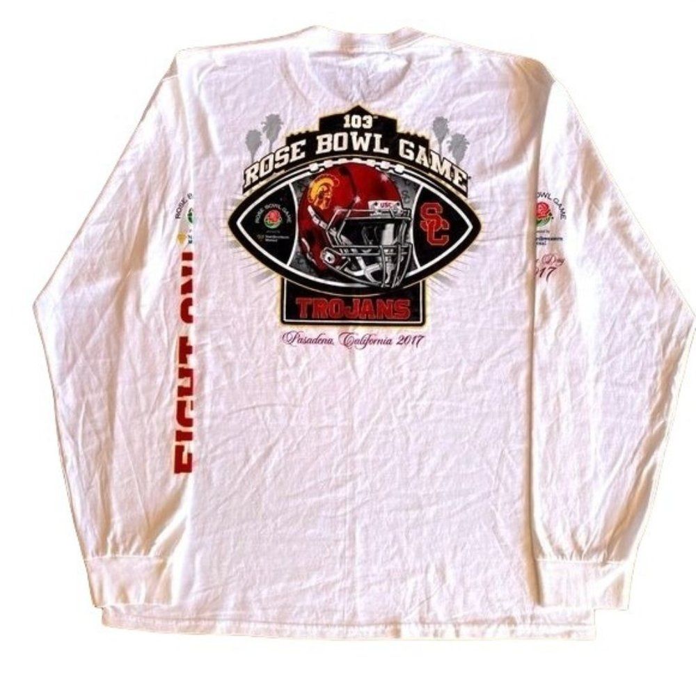 ROSE BOWL SC MENS WHITE LONG SLEEVE TSHIRT SZ:XL NWOT