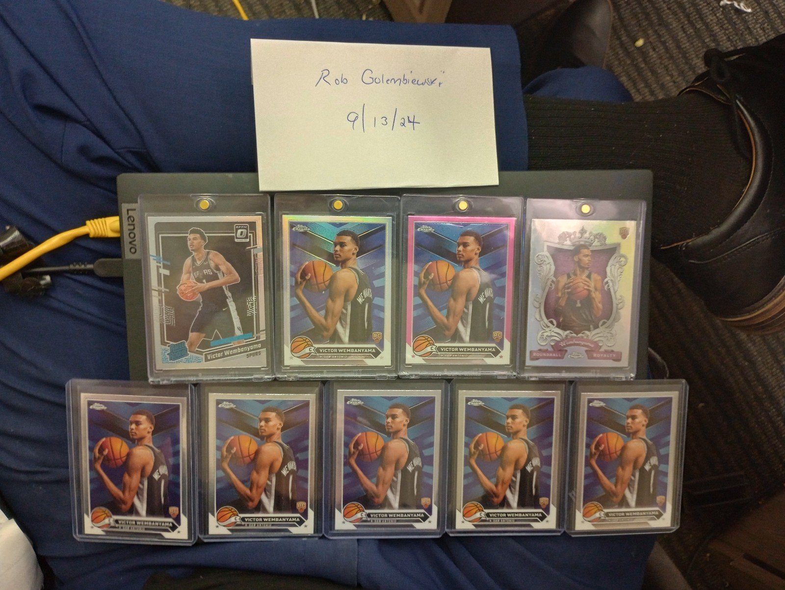 Topps Chrome 2024 Victor Wembanyama Lot & Optic Silver Rated Rookie!!!