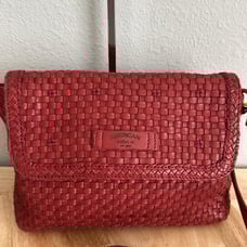 American Leather Co. Heritage Leather Summers Woven Crossbody - a664482