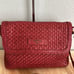 American Leather Co. Heritage Leather Summers Woven Crossbody - a664482