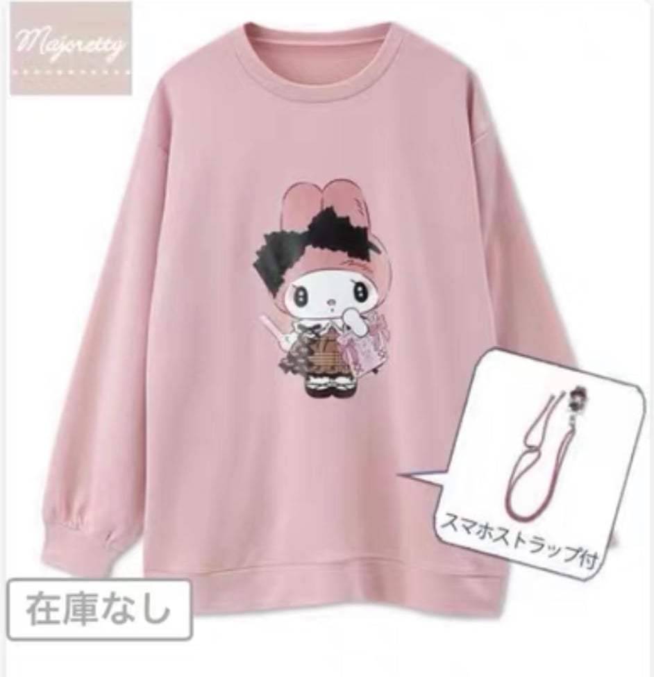 Sanrio secret melokuro 2nd gen x jfashion Avail my melody goth lolita sweatshirt