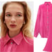Sleeper Origami Pajamas Top Hot Pink Size S NWT