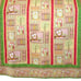 Vintage Quilt Hand Made Owls, Mushrooms, Trees 46x50 Green Yellow Pink