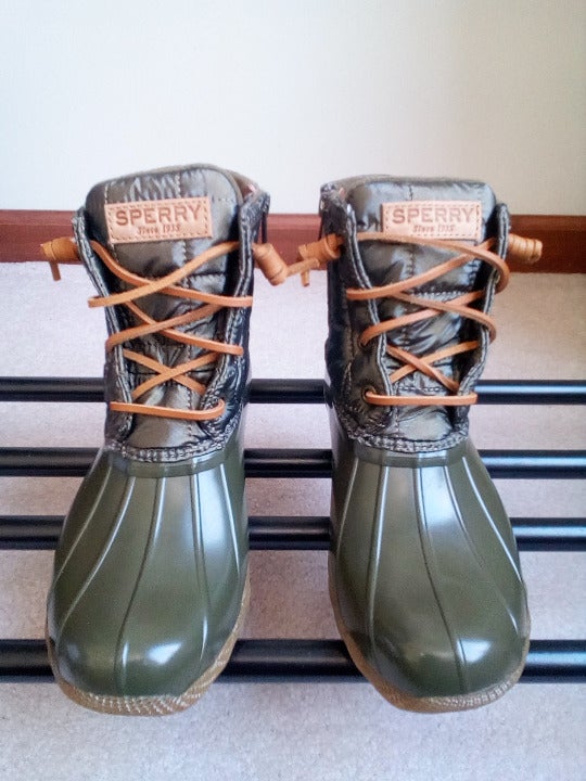 SPERRY Women Saltwater Duck Boots NEW