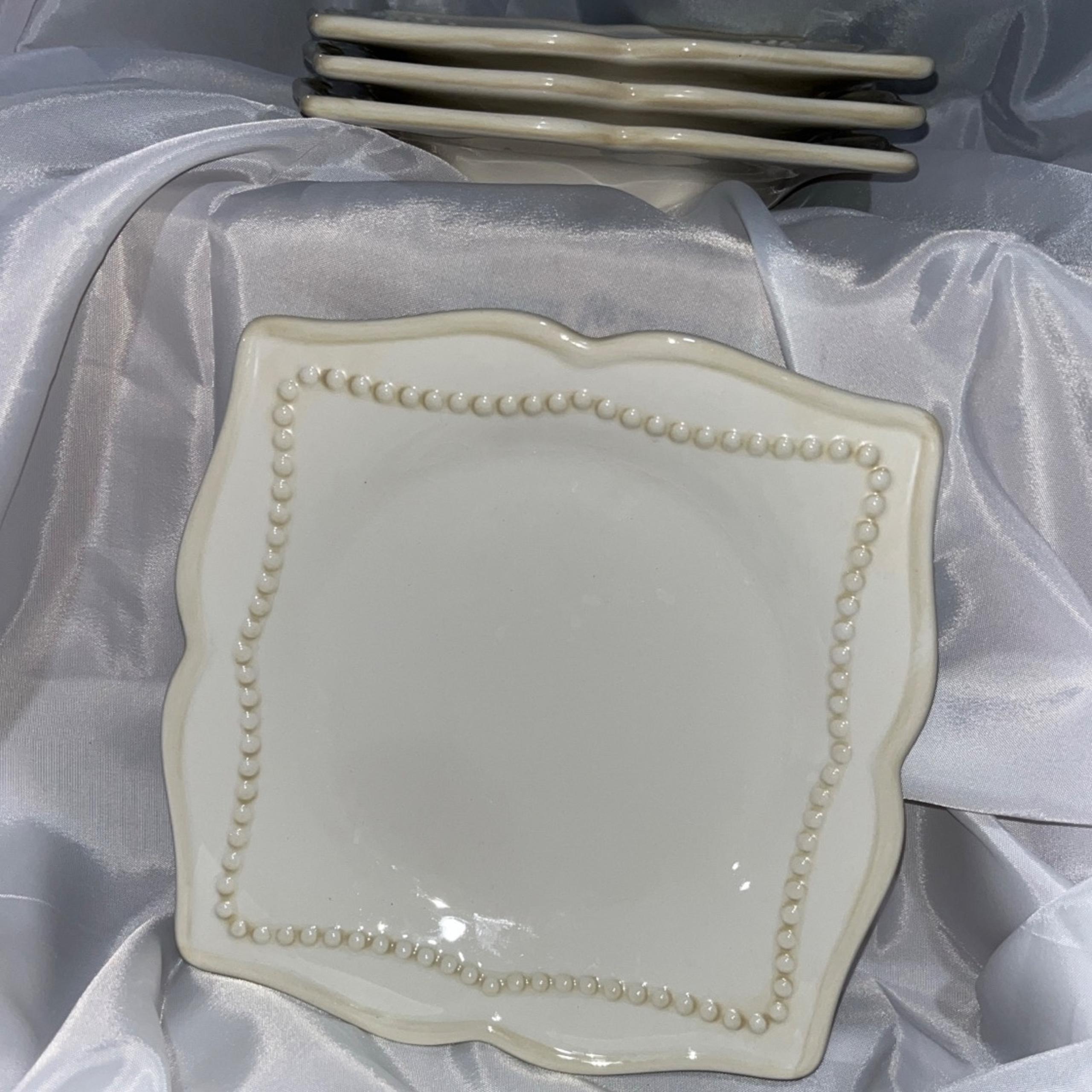Princess House Pavillion Plate Set of 4