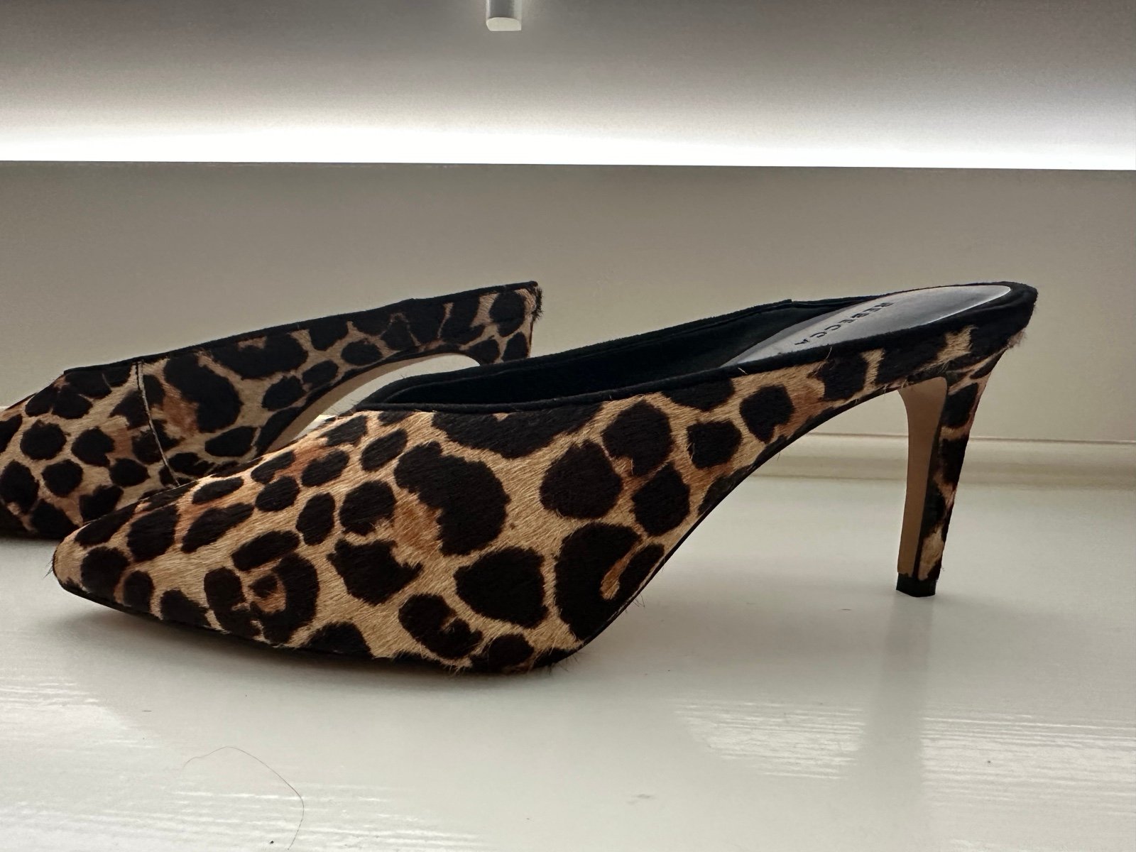 Rebecca Minkoff Leopard Mule/Slide size 7 NEW