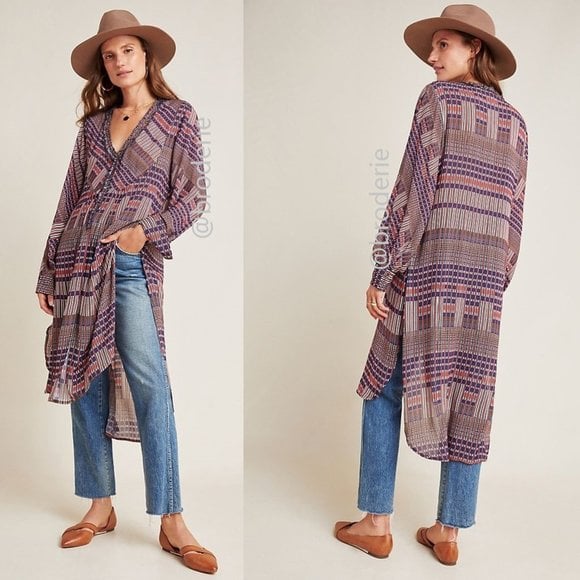NEW Anthropologie Lucia Tunic Blouse SIZE XXS new with tag