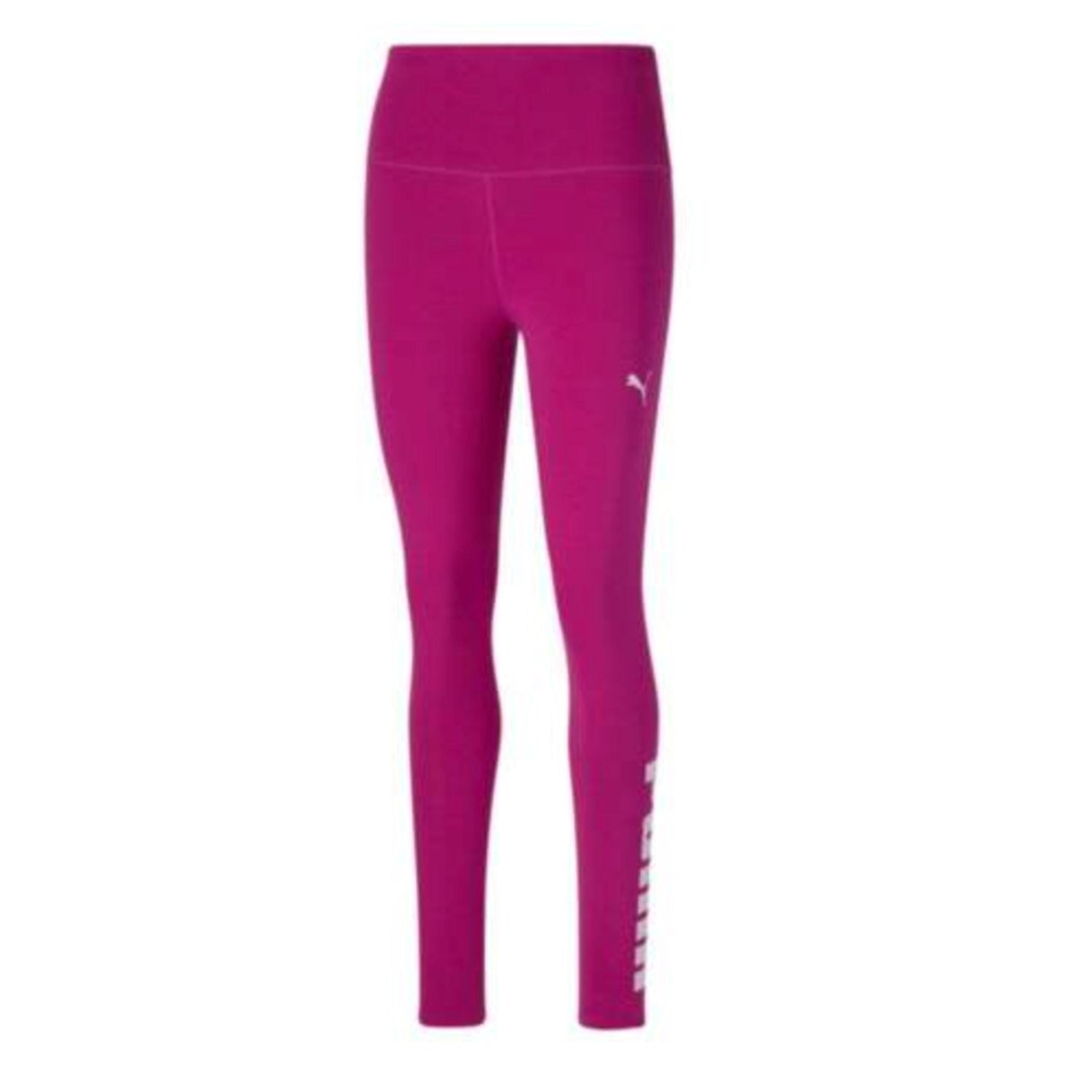 Puma Women's Athletic Logo Leggings Casual - Tights Leggings Fuchsia Pink XS NWT