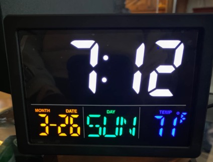 Digital Alarm Clock, with 5.5 Big LED Time Display, Adjustable Alarm Volume